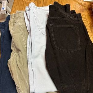 Cords bundle.   2 JCREW , 2 Banana Republic sIze 36/32